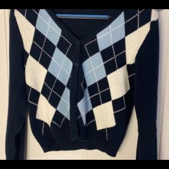 Brandy Melville argyle cardigan - Picture 2 of 2